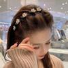 Жемчужный ленивый девочек плетатель для волос обручи для волос зубчатая повязка на голову артефакт для укладки непослушных волос