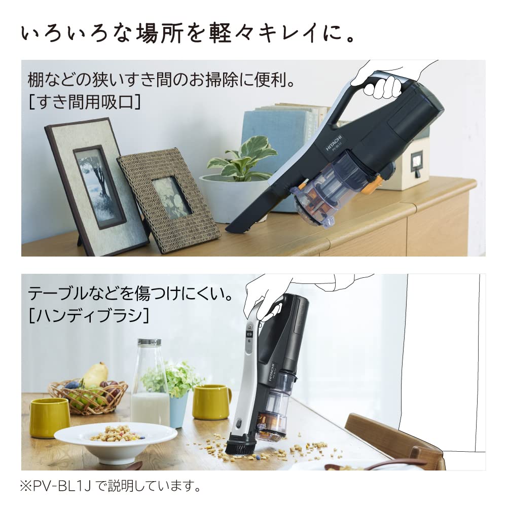 Hitachi Lightweight Compact Easy Stick White PV-BL1J