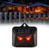 Solar Predator Eye Animal Repeller Red LED Flash Night Deterrent for Garden Chicken Coop Farm