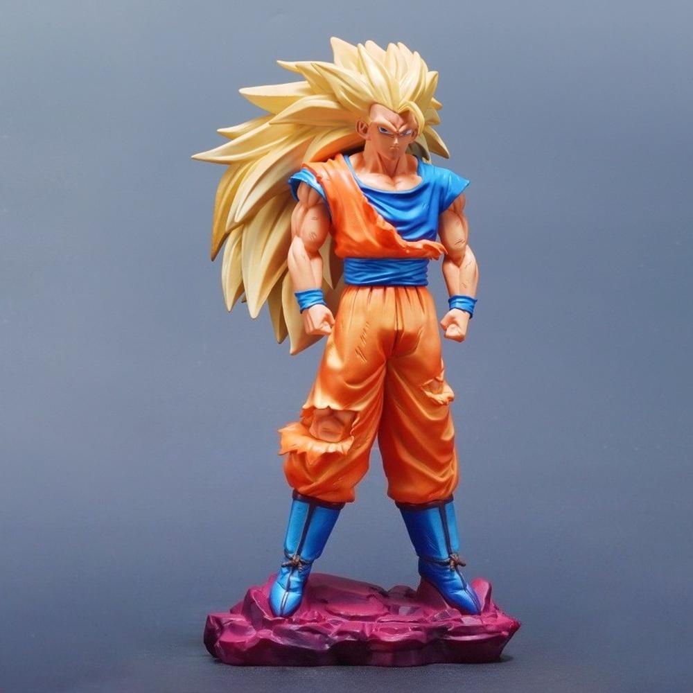 29 см/11,42 дюйма Аниме Фигурка Dragon Ball Супер Сайян Гоку Фигурки Действия ПВХ Статуя Настольное Украшение Коллекционная Модель Игрушки Подарки 3 Круглых Сенсорных