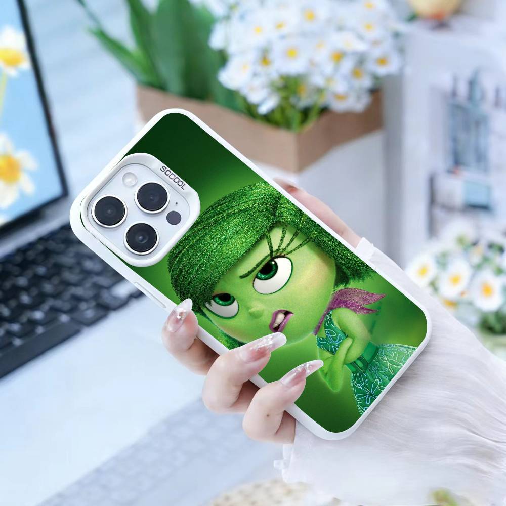 A-Adventure Anime Inside Out Phone Case For iPhone 16,15,14,13,12,17,Pro,MAX white Matte Shockproof Cover