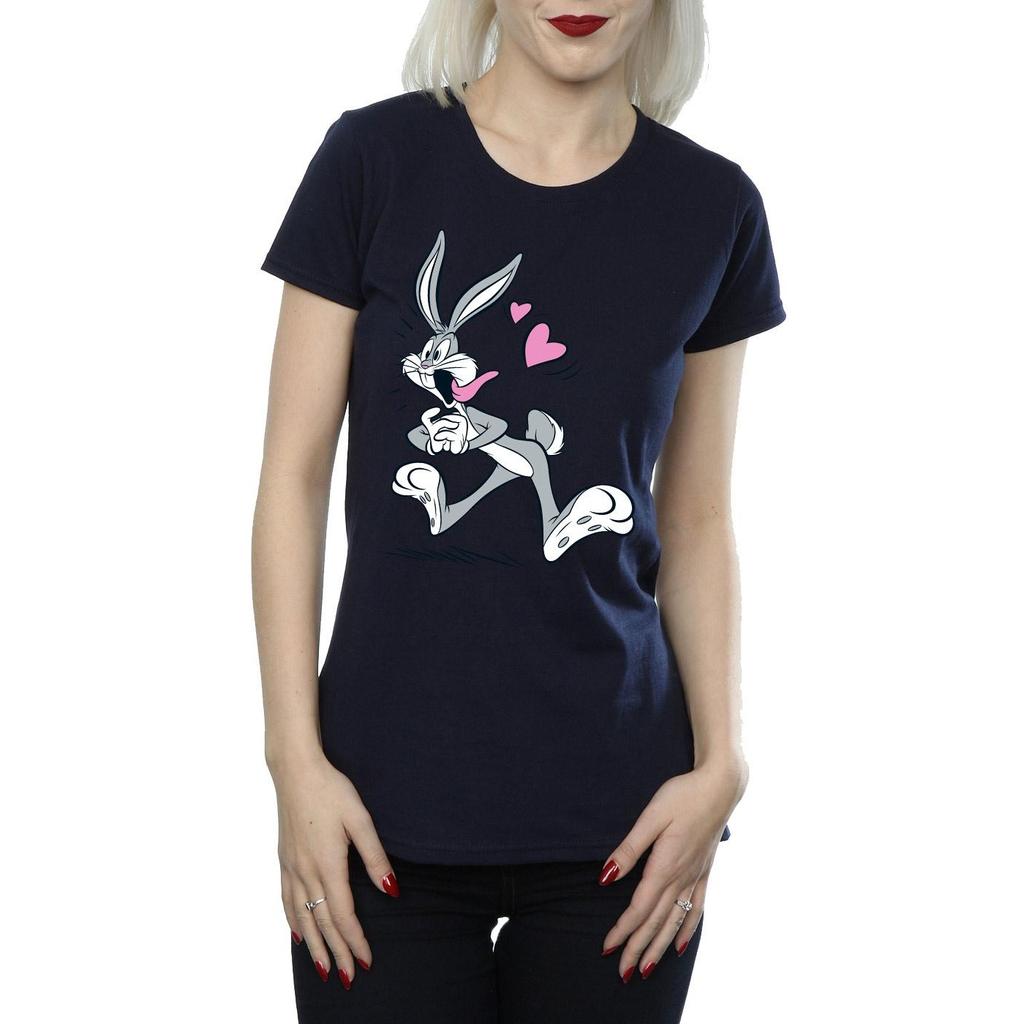 Looney Tunes Womens/Ladies Bugs Bunny In Love Cotton T-Shirt