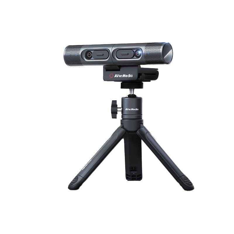 Dual-Camera HD Webcam for Live Streaming, Online Classes, and Video Conferencing