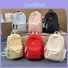 School Solid Color Bag Backpack Large Capacity Middle Schoolers Unisex Gift