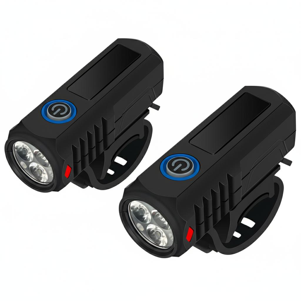 Яркий велосипедный фонарь 3 светодиода Передний USB Type-C Перезаряжаемый MTB Горный велосипедный фонарь Велосипедный фара Фонарик Велосипед Скутер