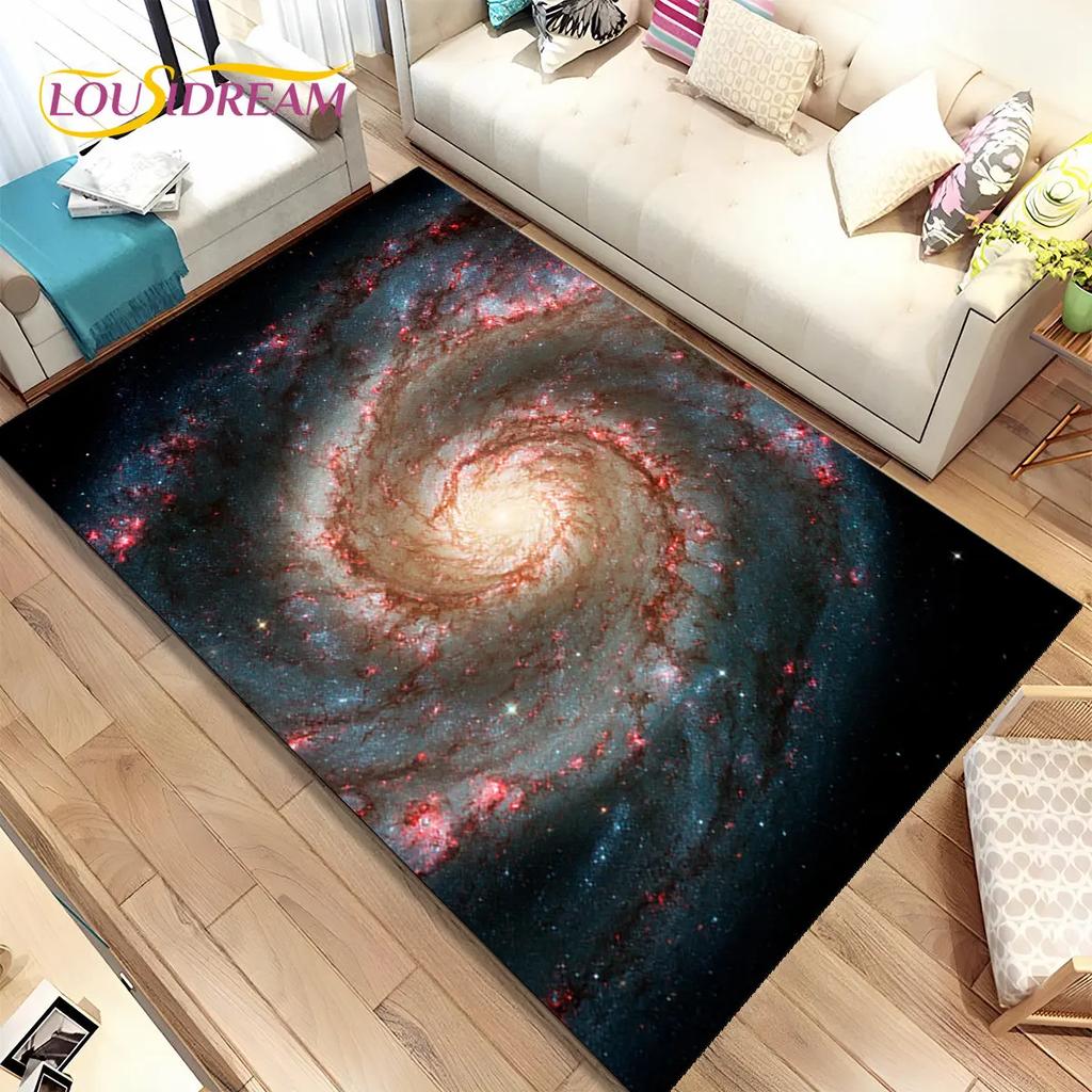 Коврик Galaxy Universe Space Stars, ковер для дома, гостиной, спальни, дивана, коврик для двери, детский нескользящий напольный коврик HD