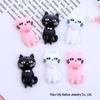 Черно-белая бабочка KT Cat, смоляное украшение для DIY чехлов для телефонов, заколок для волос и аксессуаров