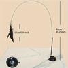 Interactive Cat Toy Handfree Cat Stick Playing Kitten Playing Teaser Wand Toy Suction Cup Feather Cat Wand Pet Supplies