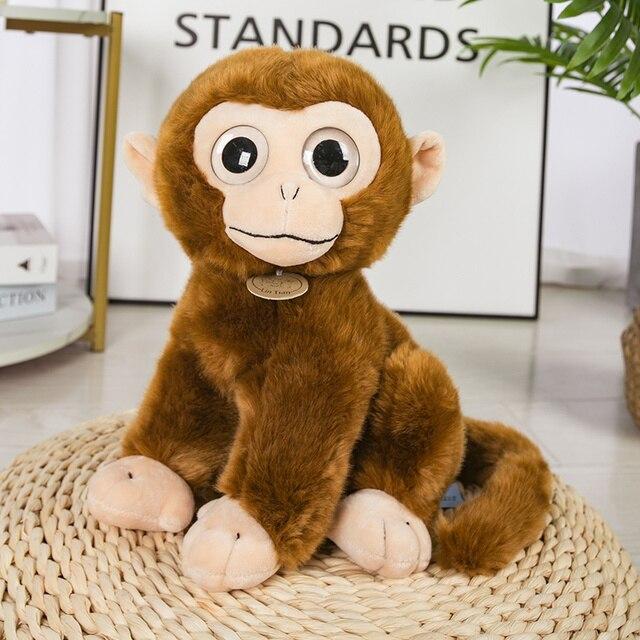 1pc 17 /30cm Simulated Monkey Plush Dolls Lovely Apes Monkey Plush Toy Stuffed Soft Animal Pillow Baby Kawaii Birthday Gift