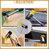 1-Piece Rubber Hammer with Non-Slip, Removable, Replaceable Hammer Head, Plastic Hammer, Small, Mini Hammer, Short Hammer, Combi Hammer, Pile Driving