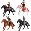 4 Pcs Cowboy Models Cool Creative Model Girls Girls Toys for Kids Funny House Games Girls Girls Toys