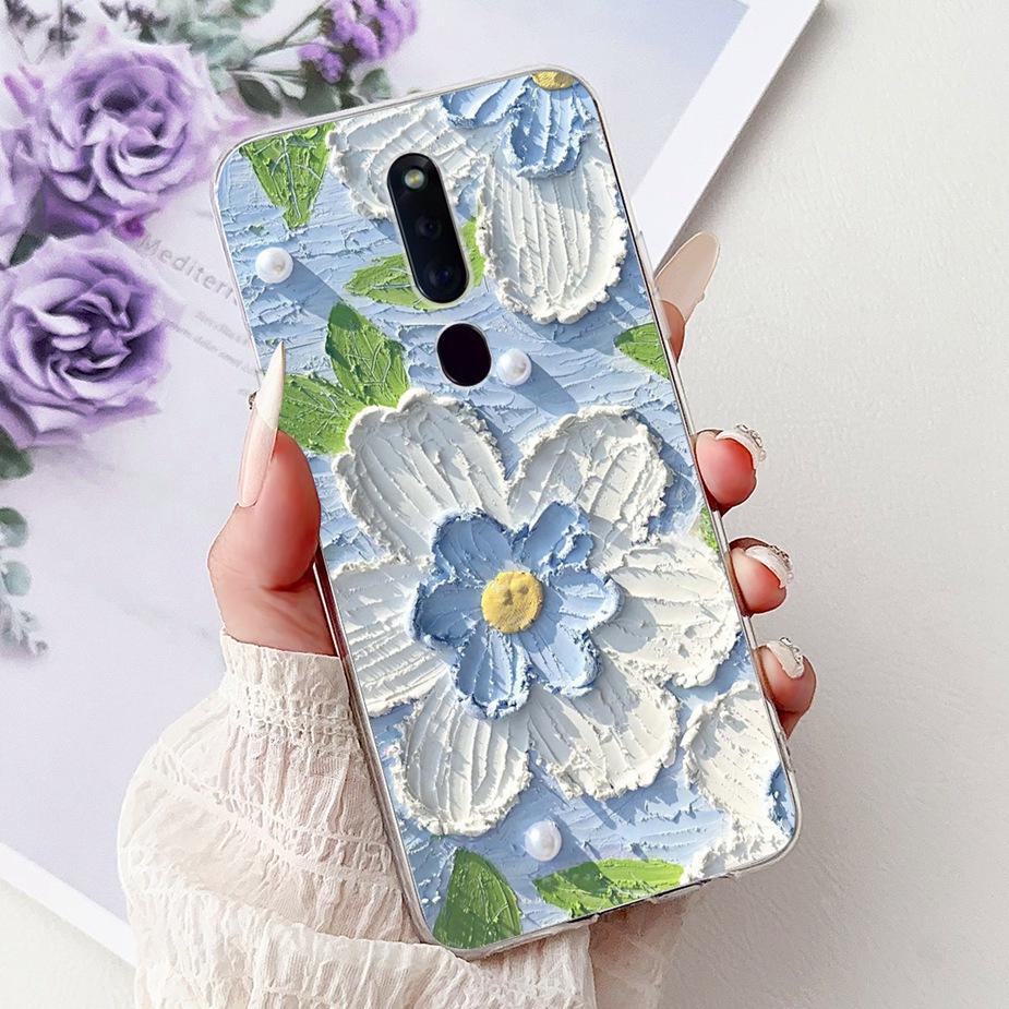 Чехол для Oppo F11 CPH1913 CPH1911 Цветы Расписная Крышка Мягкий Силиконовый Чехол для Телефона Для Oppo F11 Pro F 11 OppoF11 Pro Сумки