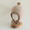 Tassel Baby Knitted Cap Winter Ear Protection Hat Korean Baby Beanie Cap  Toddler