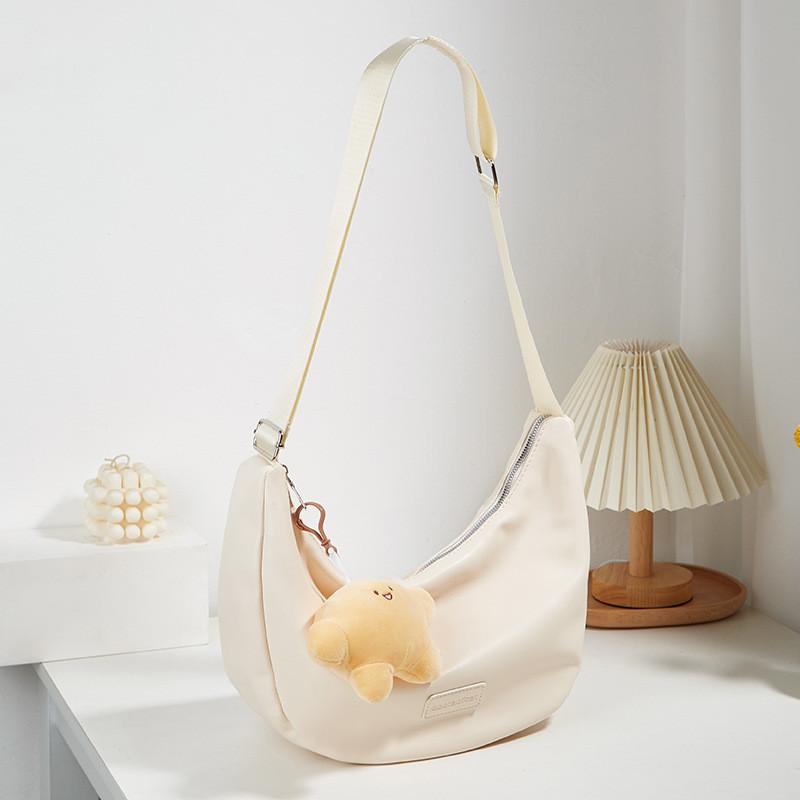 IELGY Универсальная сумка-тоут через плечо в форме полумесяца, модная простая сумка-подушка