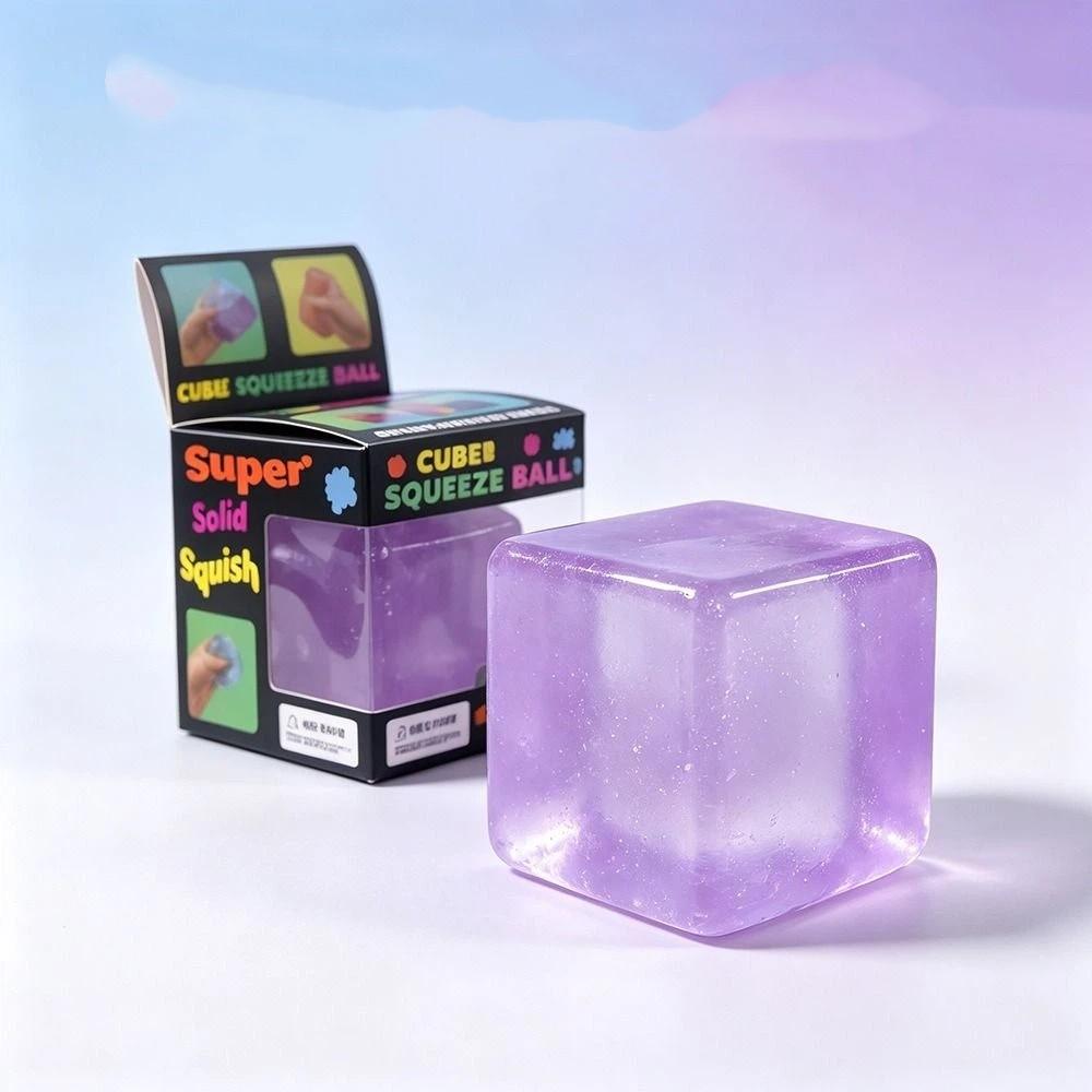 Maltose Cube Squeeze Toy Slow Rebound Cube Fidget Toy Ice Cube Squishy Toy Birthday Party Favor