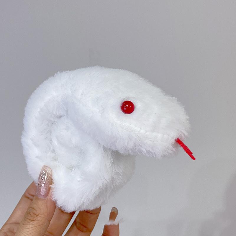 Мультяшная маленькая змея, плюшевая, хлопающая, круглая, аниме-игрушки, кавайные, мягкие куклы, забавная, креативная, змея, кукла, подарок на день рождения для детей