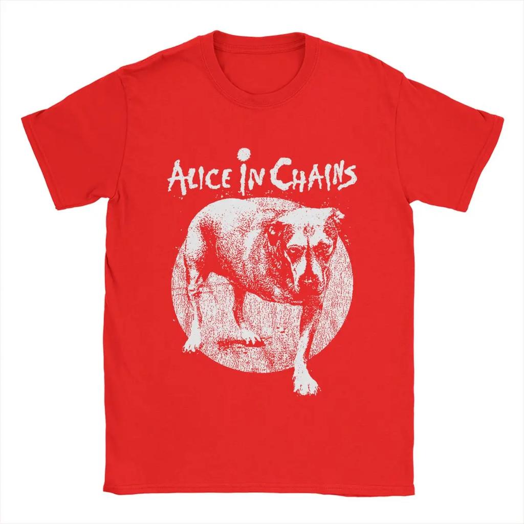 Мужская футболка Rock Alice in Chains Хлопковые Топы Удивительная Футболка с коротким рукавом и круглым вырезом Футболка Большого размера camisetas Hombre