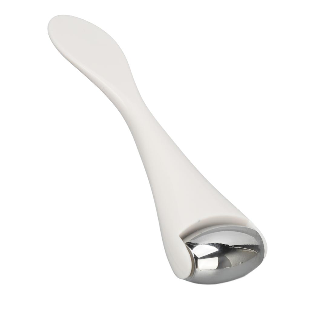 Металлический ролик для лица из нержавеющей стали, белый, мини-роллер для глаз из металла, для снятия отечности и подтяжки кожи