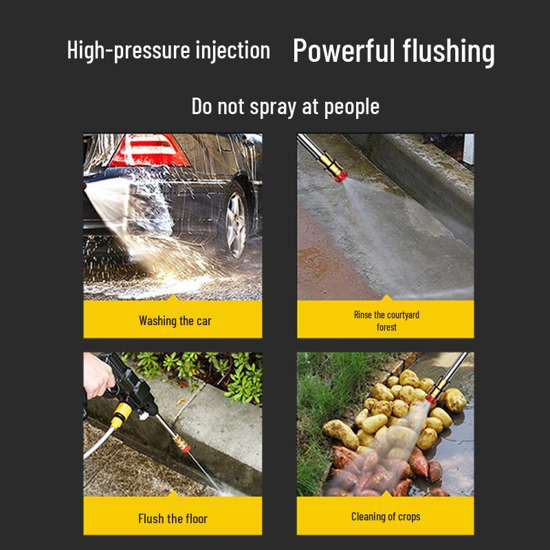 Беспроводная электрическая мойка высокого давления для автомобиля с литиевой батареей для бытового использования
