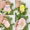 Soft Short Plush Spongebob And Patrick Star Figurine Keychain With Cute Design