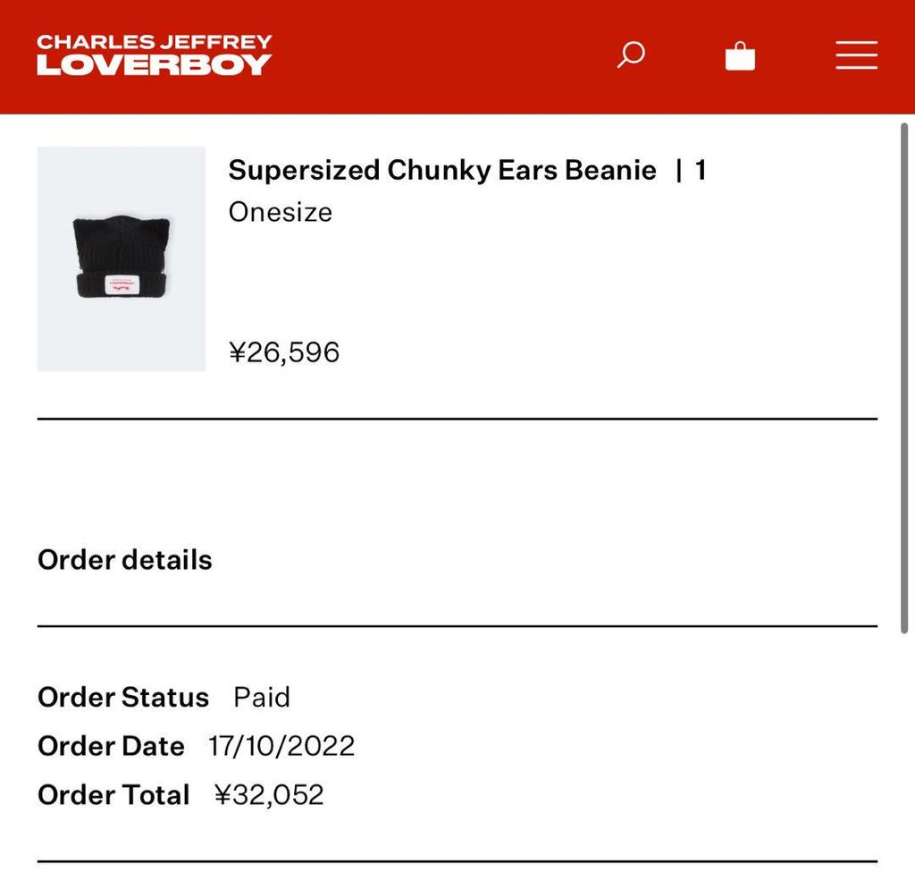 [USED] LOVERBOY SUPERSIZED CHUNKY EARS BEANIE