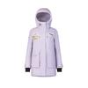 Fashion Long Zipper Hooded Down Jacket Women Outerwear Magical-Purple A11W446909FPU