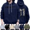 Hooded Sports Tracksuit Unisex Running Outfits Long Sleeve Pullover Hoodies Sweatshirt
