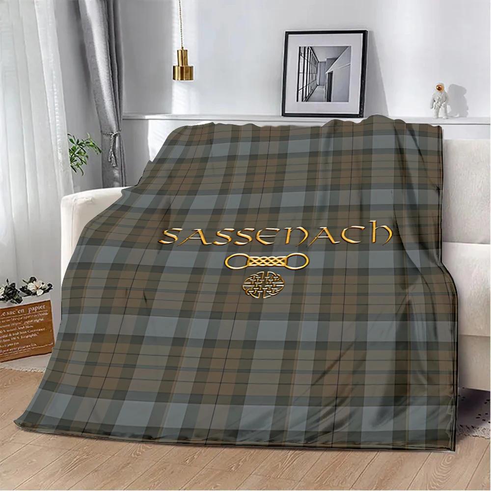 OUTLANDER TV Jamie Fraser Sassenach Dragonfly Printed Blanket Picnic Blanket Warm Soft and Comfortable Home Travel Birthday Gift