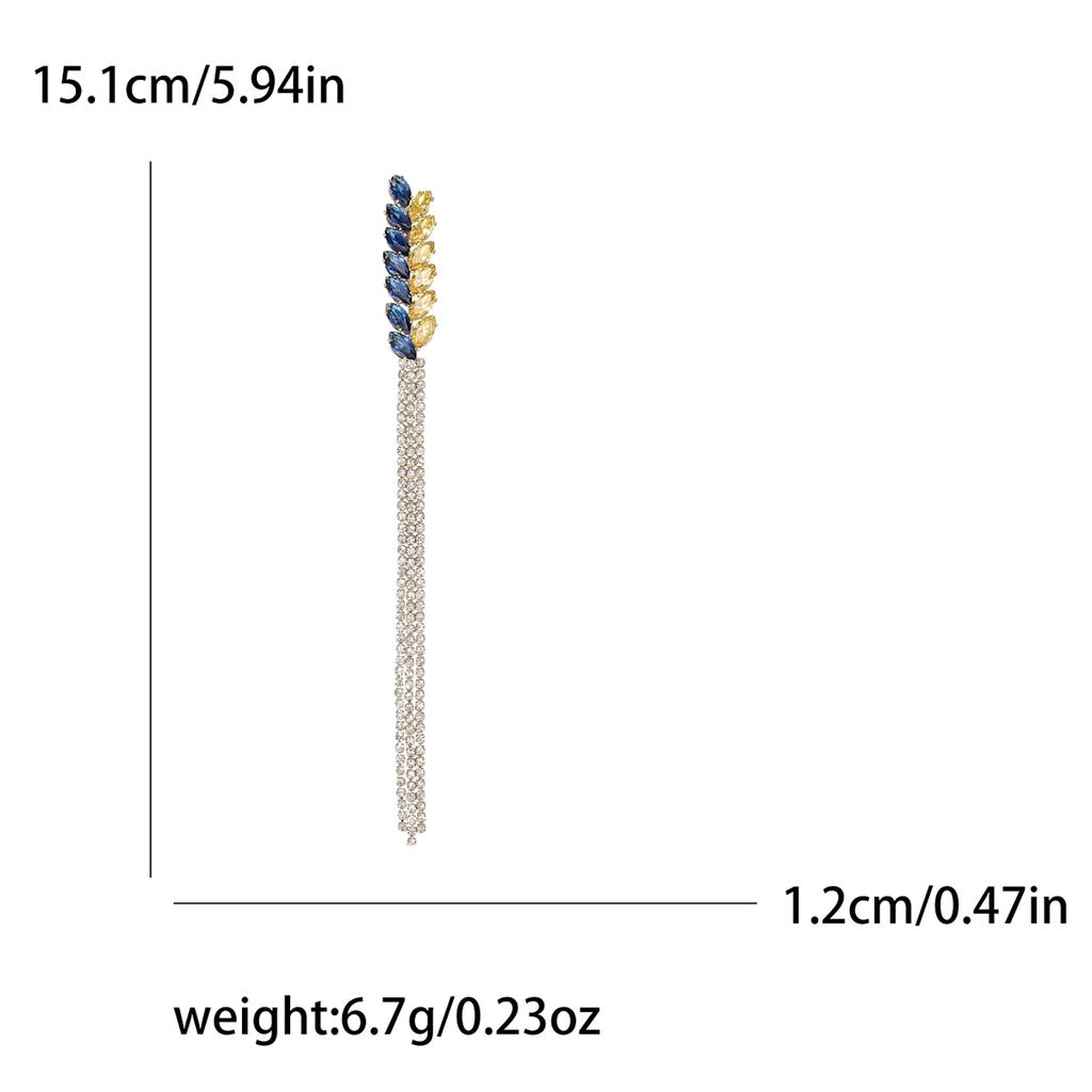 Trendy Rhinestone Wheat Ear Brooches for Women Ukrainian Wheats Pins Enamel Plant Badges Office Party Friend Gifts Accessories