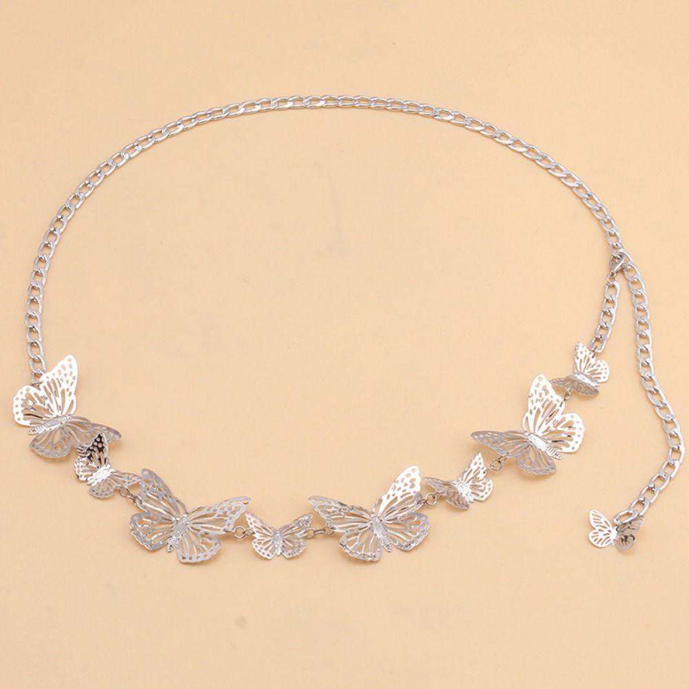 Украшения Платье Пояс Цепочки Винтажная Кисточка Цепочка для тела Шикарные Цепочки на талию с бабочками Подарок