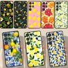 Summer Fruit Lemon Case For Samsung Galaxy S23 S21 S22 Ultra Plus S20 FE Note 20 Note 10 S8 S9 S10 Plus Cover