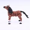 3D-печатная статуэтка лошади, многосуставная, подвижная, коричневая фигурка лошади, украшение для дома, офиса, рабочего стола, креативные подарки