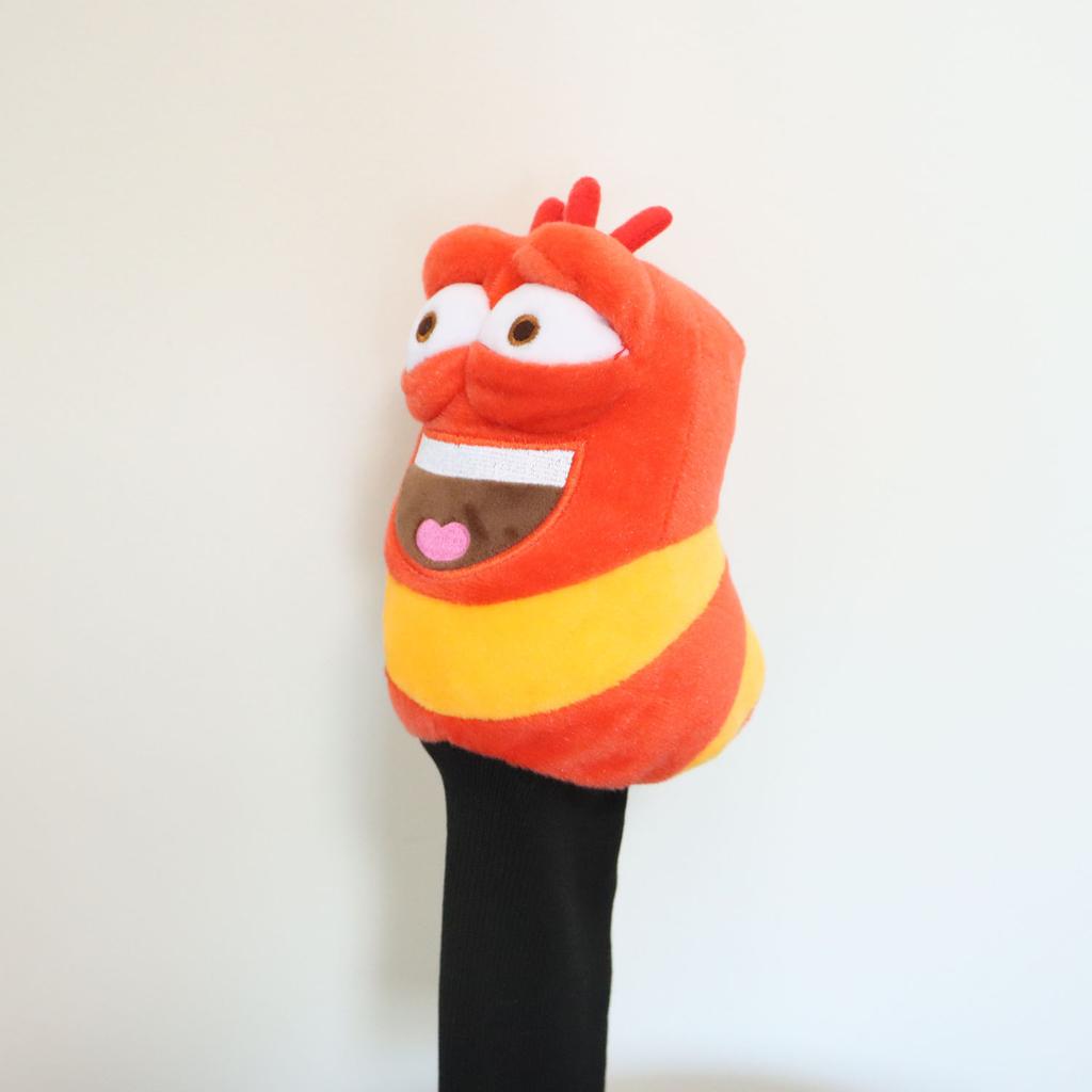 Caterpillar New Style Plush Animal Golf Fairway #3#5#7 Headcovers Cute Animal Wood Club Covers,Unisex,Exquisite Gifts