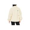 Puma Solid Color Logo Embroidered Faux Shearling Jacket Women Jacket Pure-White 539954-65