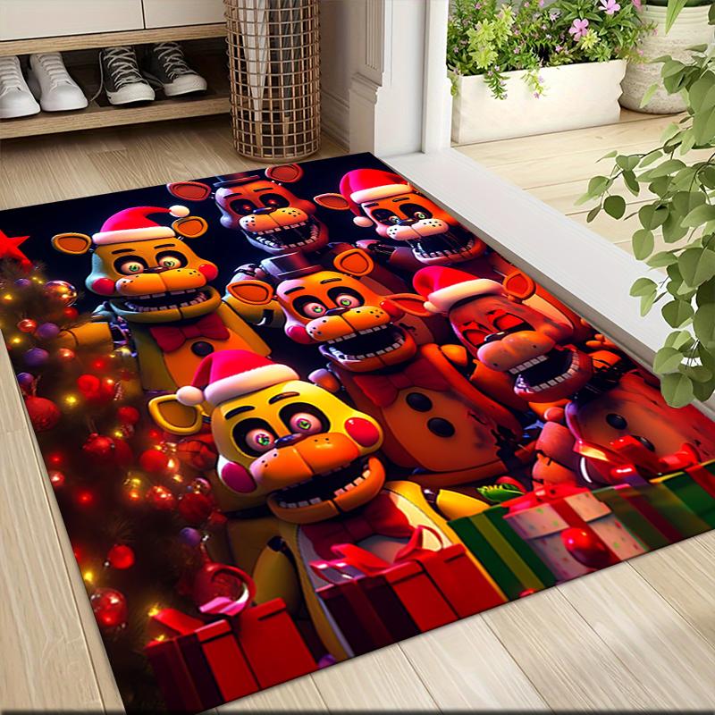Christmas Fnaf Friends Carpet Rug Soft Washable Anti Slip Home Living Room Sofa Mats Personalized Christmas Rug