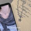 Y2K Hot Girl Heart Zircon Choker - Милое, крутое, элитное ожерелье с нишевым дизайном