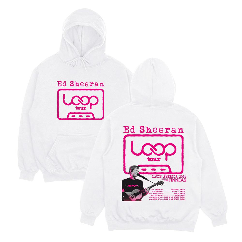 Ed Sheeran Loop Tour LATIN AMERICA 2026 Hoodies Graphic Sweatshirts Men Fashion Women Casual Clothing Fall Streetwear