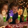 Kids Christmas Handheld Stick Wand Toy with Music and Light for Holiday Party