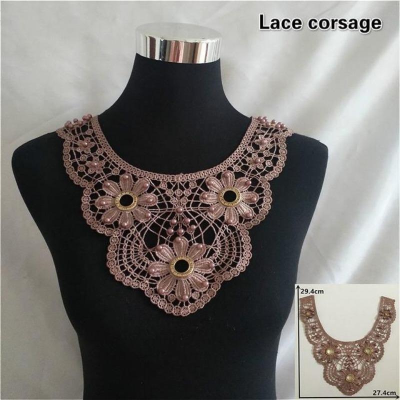 Fashion Sequins Beaded Plastic Masonry Lace Collar DIY Women's Clothing Corsage One-piece Skirt Shopping Trip Wild Decoration