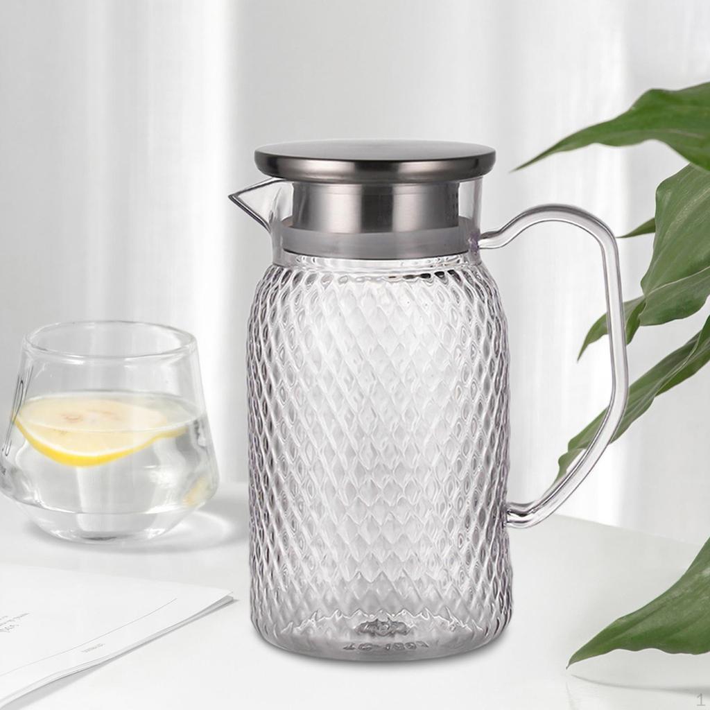 Кувшин для напитков, холодный графин с ручкой, прозрачное кафе для послеобеденного чая
