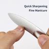 Пилки для ногтей из нержавеющей стали Двусторонняя наждачная бумага для ногтей УФ-гель-лак Салонный маникюр Педикюр Инструменты для ухода