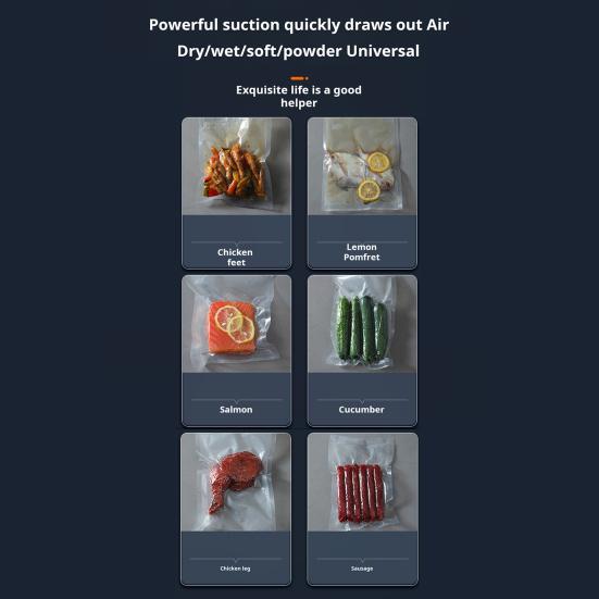 Вакуумная машина для запайки с цифровым дисплеем, функцией таймера, 2 режима запечатывания, вилка европейского стандарта, автоматический вакуумный упаковщик, кухонные принадлежности