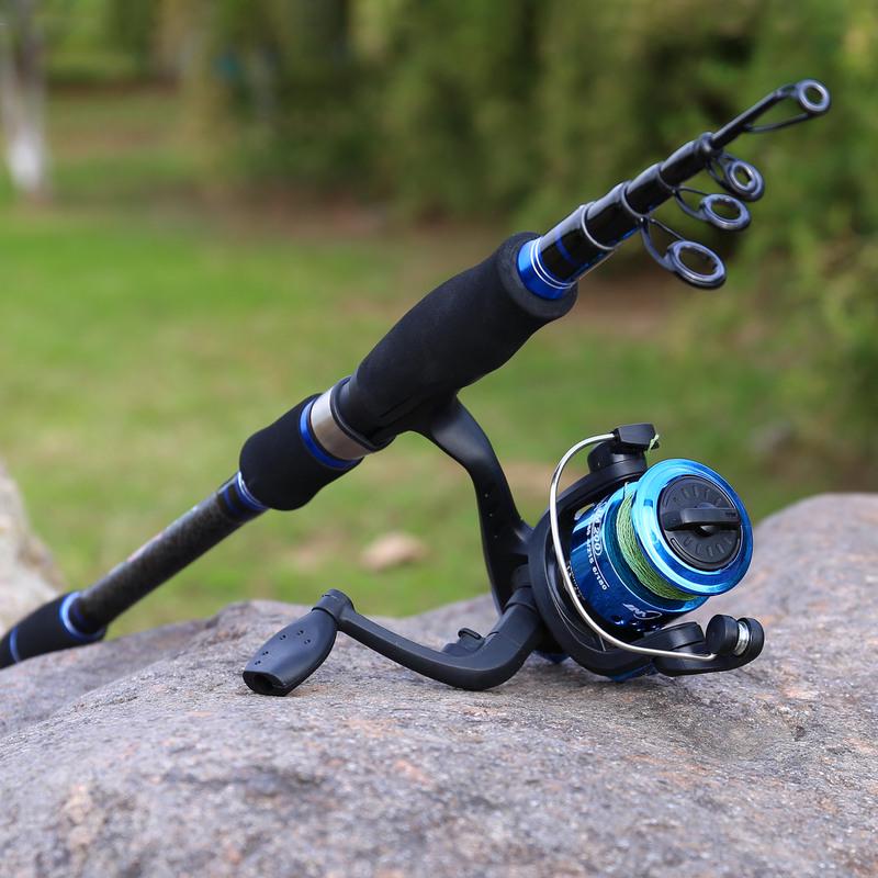 Комбинированная рыболовная катушка и удочка Портативная телескопическая удочка 1,8 м и гладкая спиннинговая катушка