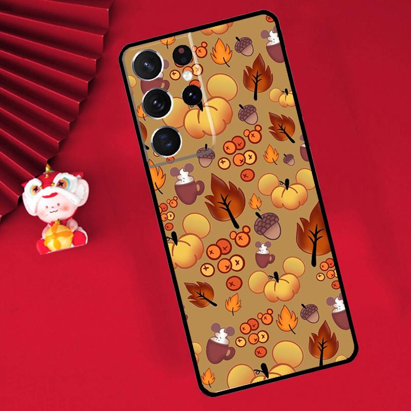 Чехол Осенние тыквы для Samsung Galaxy S26 S25 S24 Ultra S21 S20 S22 S23 Ultra S10 Plus S25 FE Чехол Funda