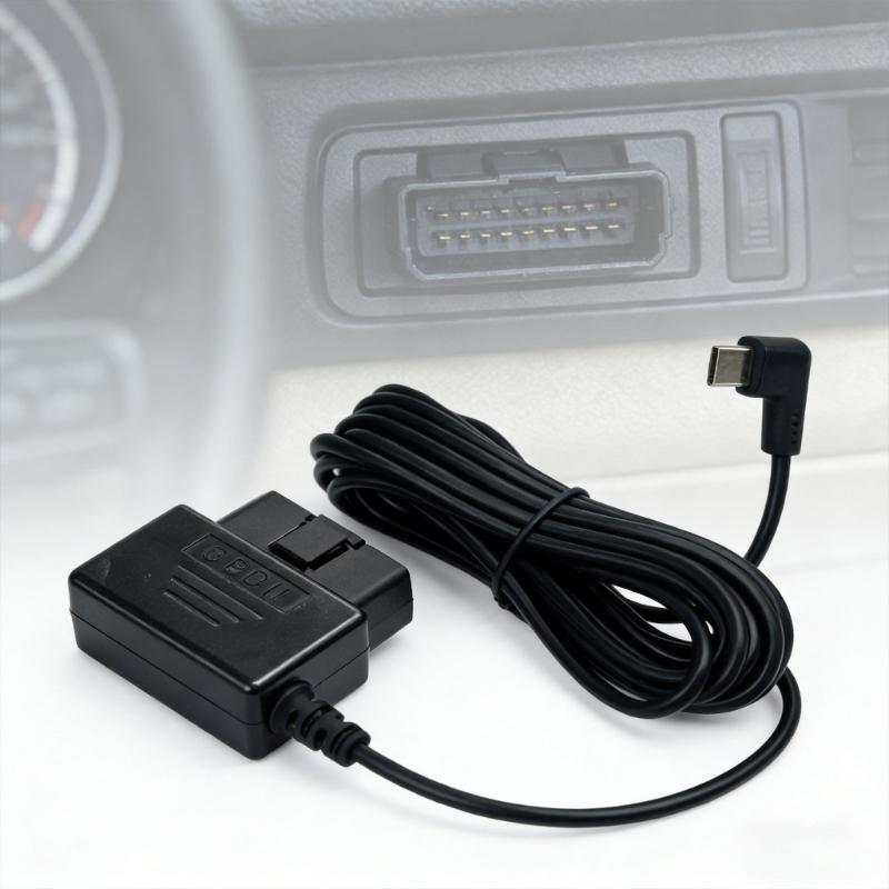 Прочный пластиковый зарядный шнур OBD ACC с интеллектуальным чипом для совместимости с несколькими автомобилями