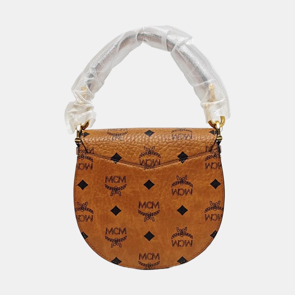 [Pre-Owned] Patricia Visetos Monogram Studded Saddle Bag - Very Good #T8A475