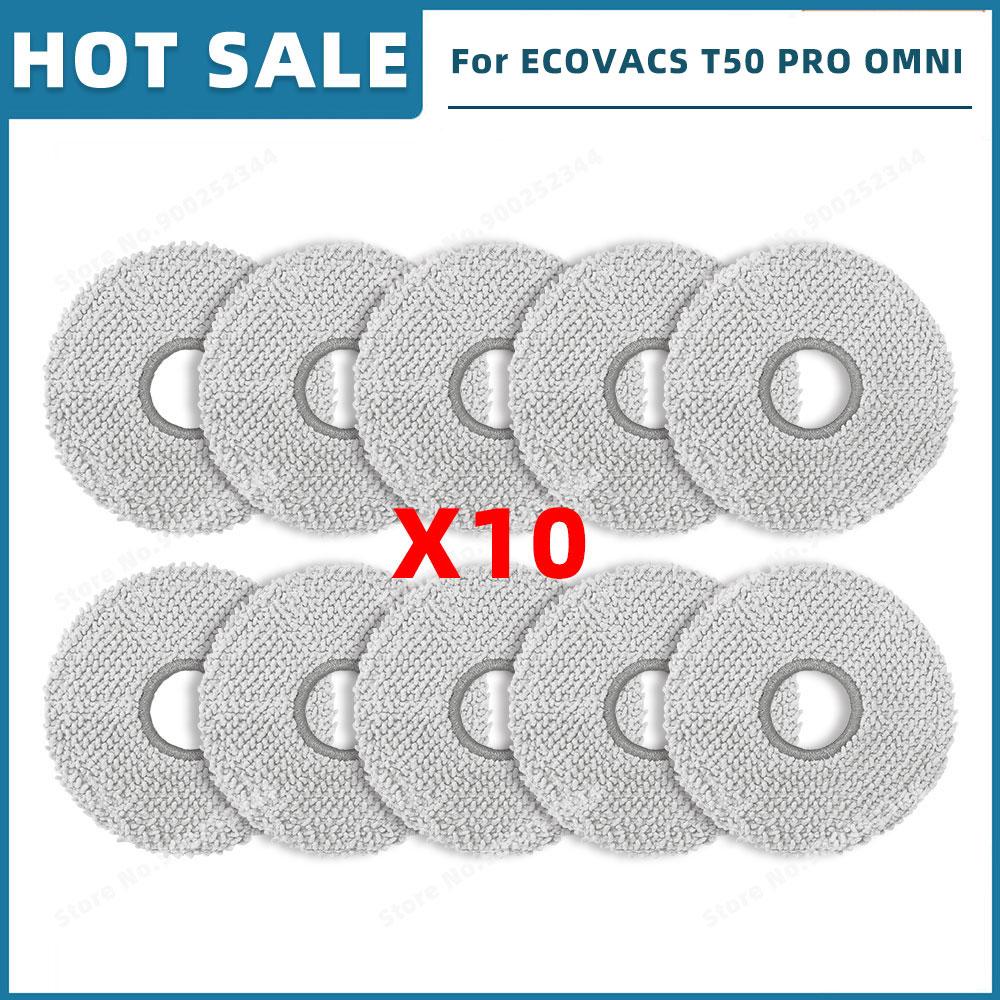 Совместимость для ( ECOVACS T50 OMNI / T50 PRO OMNI ) Запасные части Аксессуары Основная боковая щетка HEPA-фильтр Тряпка для мытья пола Мешок для пыли