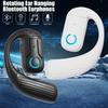 Беспроводная бизнес-гарнитура Bluetooth 5.4 с открытым вращением на 180° и микрофоном, с костной проводимостью, заушным креплением, сенсорным управлением, спортивные Hi-Fi наушники