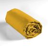 Drap Housse - Couleur Emotion - Jaune - 90 X 190 Cm - 100% Coton - Bonnet 30 Cm