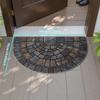 Absorbent Half-Circle Door Mat Soft Non-Slip Floor Mat Unique Semi-Round Entry Mat  Front Door